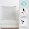 Martha Stewart Grayson Acrylic Dry Erase Wall Calendar w/Dry Erase Marker and Mntng Hrdwr, 14in. Sq, Clr w/Blk Prnt BR-AC-3636-BK-CLRBK-MS - alternate 3